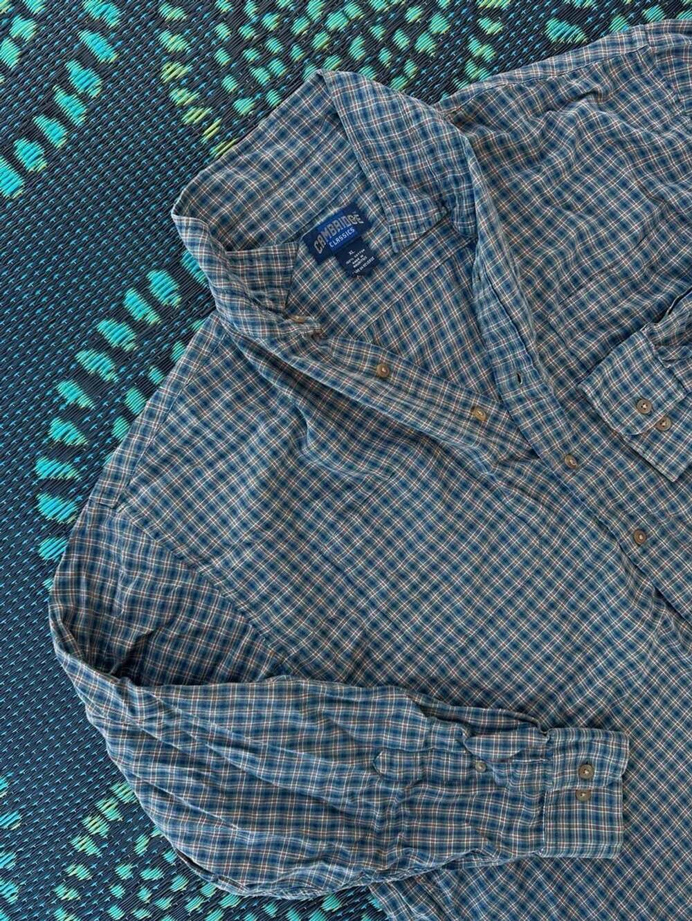 Cambridge Classics Plaid Button Down Shirt Size XL